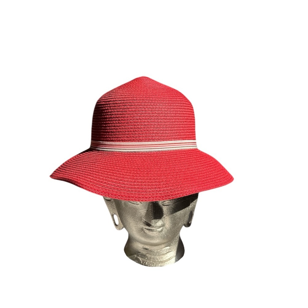 Parkhurst Red Wide-Brimmed Hat for Sun Protection